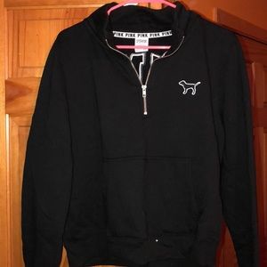 Black Victoria Secret Quarter Zip Never Worn!